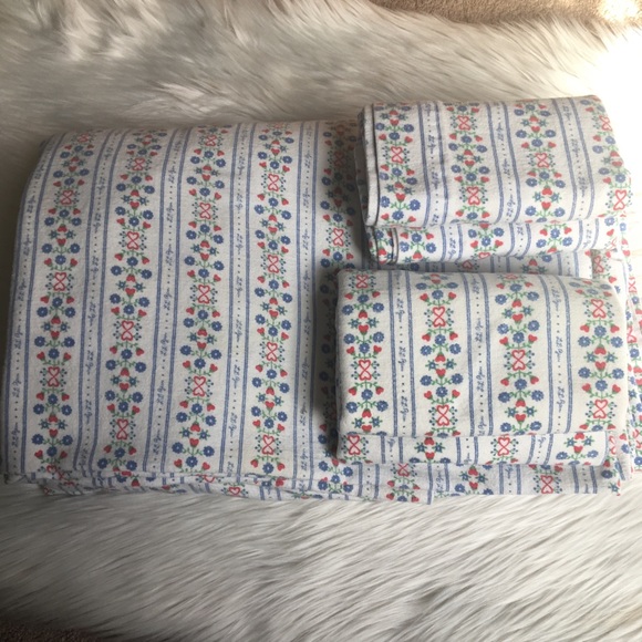 AMAZING L.L. Bean Cotton Flannel Sheet Set